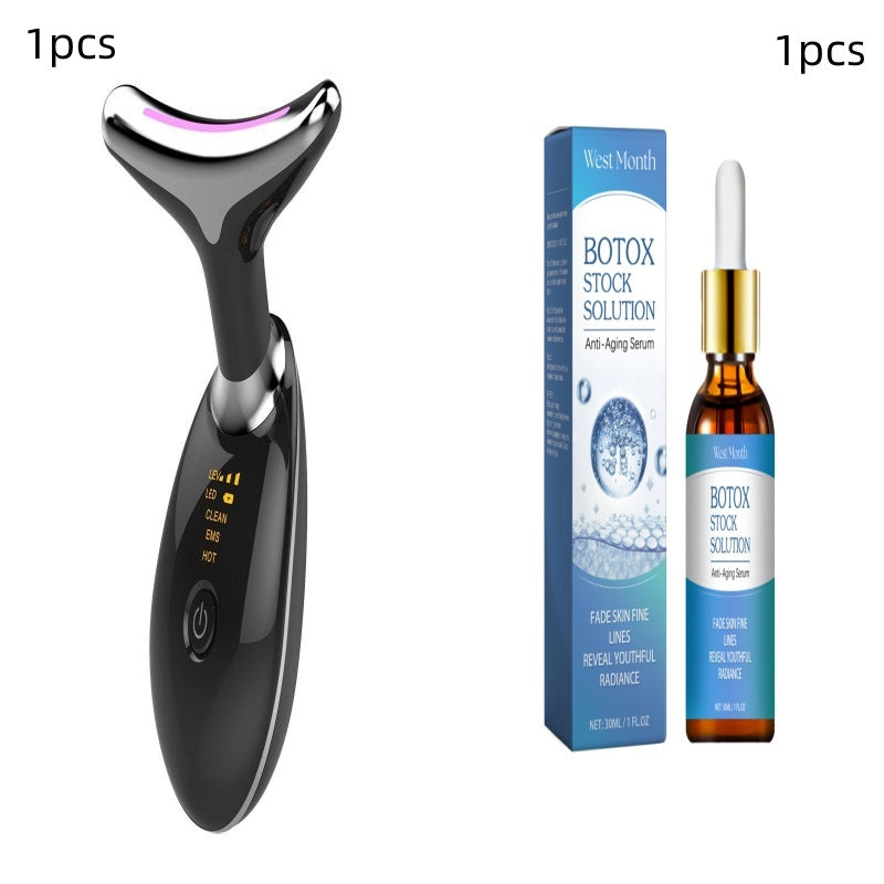 EMS Thermal Neck Lifting And Tighten Massager Electric Microcurrent Wrinkle Remover